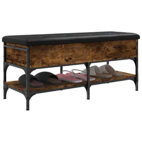 Klupa za cipele boja hrasta 102x42x45 cm konstruirano drvo - Dimljeni hrast 102 x 42 x 45 cm Cijena