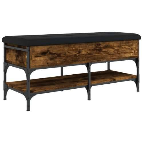 Klupa za cipele boja hrasta 102x42x45 cm konstruirano drvo - Dimljeni hrast 102 x 42 x 45 cm Cijena