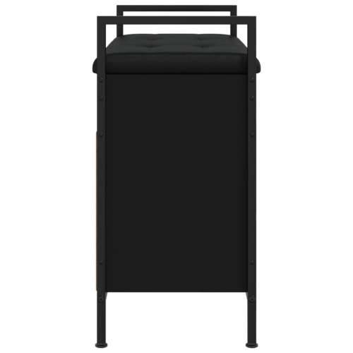 Klupa za cipele crna 65,5x32x57,5 cm od konstruiranog drva - Crna 65.5 x 32 x 57.5 cm Cijena