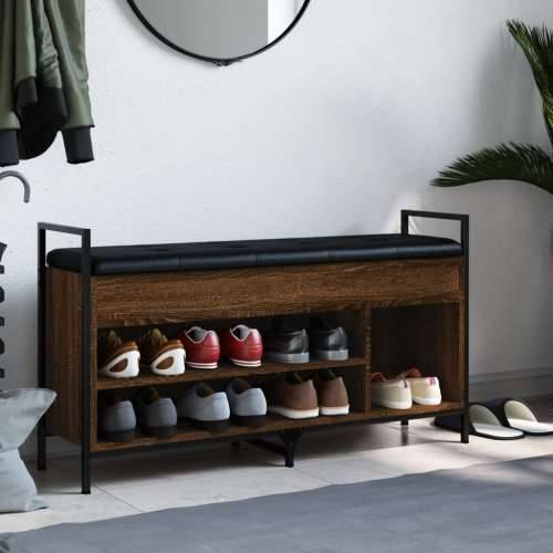 Klupa za cipele boja smeđeg hrasta 105,5x32x57,5 cm drvena - Smeđi hrast 105.5 x 32 x 57.5 cm Cijena