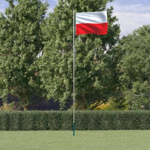Poljska zastava i jarbol 6,23 m aluminijska Cijena