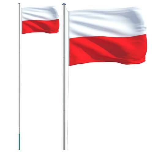 Poljska zastava i jarbol 6,23 m aluminijska Cijena