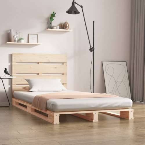 Okvir za krevet od borovine 90 x 190 cm jednokrevetni - Prirodna 90 x 190 cm Cijena