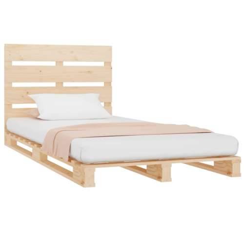 Okvir za krevet od borovine 90 x 190 cm jednokrevetni - Prirodna 90 x 190 cm Cijena