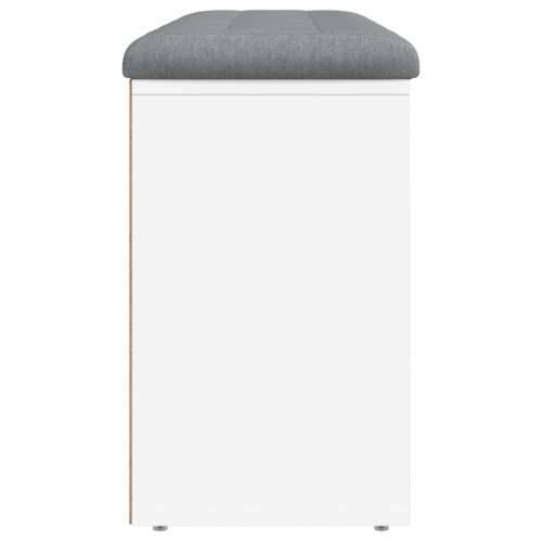 Klupa za cipele bijela 102 x 32 x 50 cm od konstruiranog drva - Bijela Cijena