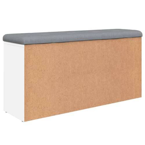 Klupa za cipele bijela 102 x 32 x 50 cm od konstruiranog drva - Bijela Cijena