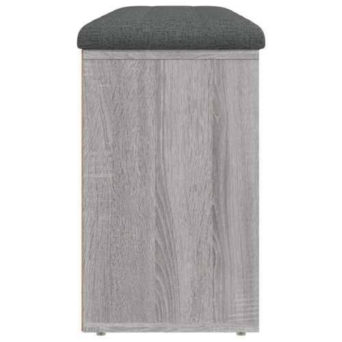 Klupa za cipele siva boja hrasta 102x32x50 cm konstruirano drvo - Sivi hrast sonoma Cijena