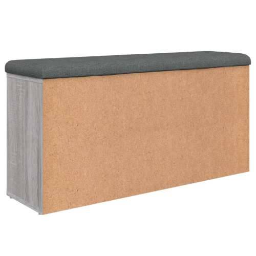 Klupa za cipele siva boja hrasta 102x32x50 cm konstruirano drvo - Sivi hrast sonoma Cijena