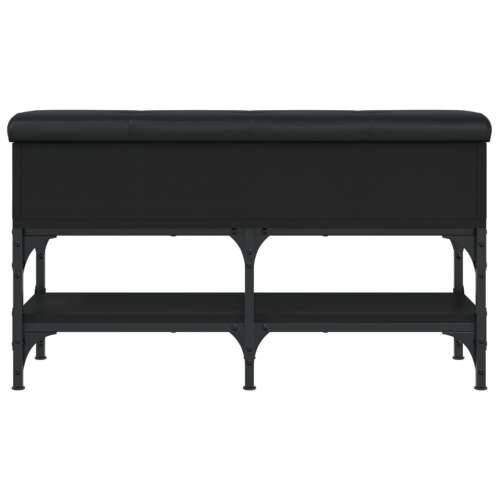 Klupa za cipele crna 82x32x45 cm od konstruiranog drva - Crna 82 x 32 x 45 cm Cijena