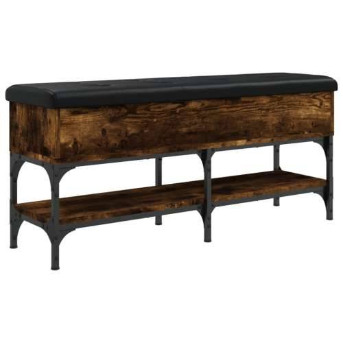 Klupa za cipele boja hrasta 102x32x45 cm konstruirano drvo - Dimljeni hrast 102 x 32 x 45 cm Cijena