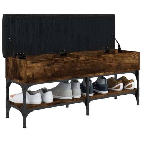Klupa za cipele boja hrasta 102x32x45 cm konstruirano drvo - Dimljeni hrast 102 x 32 x 45 cm Cijena