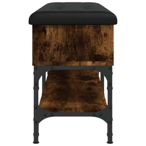 Klupa za cipele boja hrasta 102x32x45 cm konstruirano drvo - Dimljeni hrast 102 x 32 x 45 cm Cijena