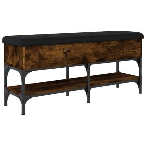 Klupa za cipele boja hrasta 102x32x45 cm konstruirano drvo - Dimljeni hrast 102 x 32 x 45 cm Cijena
