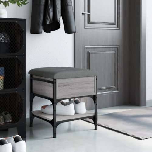 Klupa za cipele siva boja hrasta 42x42x45 cm konstruirano drvo - Sivi hrast sonoma 42 x 42 x 45 cm Cijena