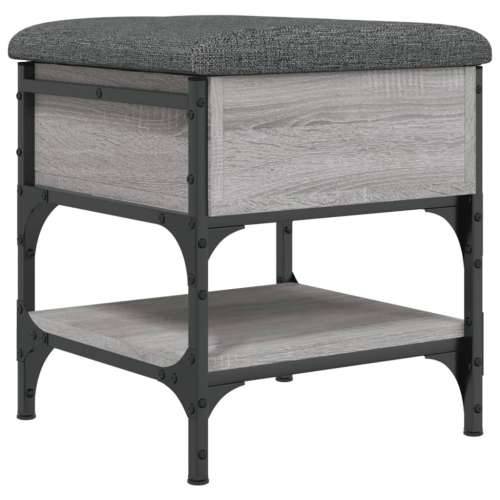 Klupa za cipele siva boja hrasta 42x42x45 cm konstruirano drvo - Sivi hrast sonoma 42 x 42 x 45 cm Cijena