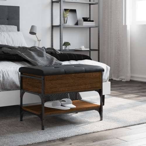 Klupa za cipele boja hrasta 62x42x45 cm od konstruiranog drva - Smeđi hrast 62 x 42 x 45 cm Cijena