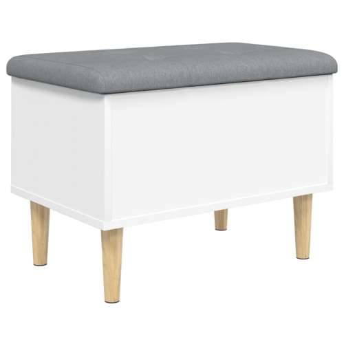 Klupa za pohranu bijela 62 x 42 x 46 cm od konstruiranog drva - Bijela 62 x 42 x 46 cm Cijena