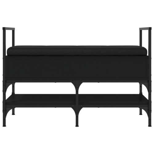 Klupa za cipele crna 85,5x42x57,5 cm od konstruiranog drva - Crna Cijena