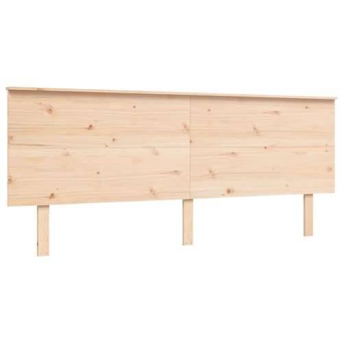 Okvir kreveta s uzglavljem veliki bračni od masivnog drva - Prirodna 180 x 200 cm Cijena