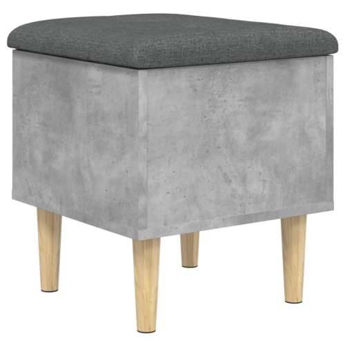 Klupa za pohranu siva boja betona 42x42x46 cm konstruirano drvo - Beton siva 42 x 42 x 46 cm Cijena
