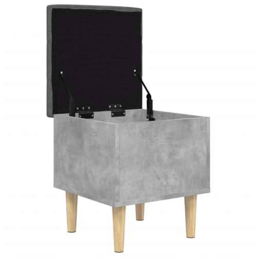 Klupa za pohranu siva boja betona 42x42x46 cm konstruirano drvo - Beton siva 42 x 42 x 46 cm Cijena