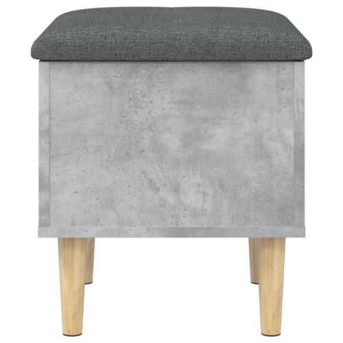 Klupa za pohranu siva boja betona 42x42x46 cm konstruirano drvo - Beton siva 42 x 42 x 46 cm Cijena