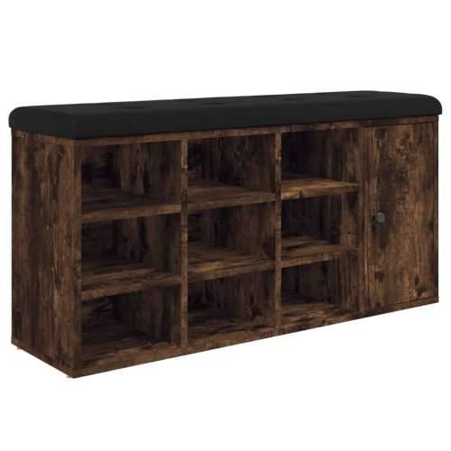 Klupa za cipele boja dimljenog hrasta 102 x 32 x 50 cm drvena - Dimljeni hrast Cijena