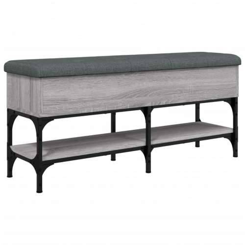 Klupa za cipele siva boja hrasta 102x32x45 cm konstruirano drvo - Sivi hrast sonoma 102 x 32 x 45 cm Cijena