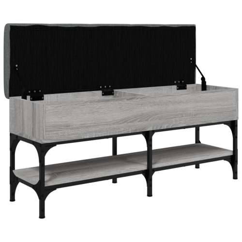Klupa za cipele siva boja hrasta 102x32x45 cm konstruirano drvo - Sivi hrast sonoma 102 x 32 x 45 cm Cijena