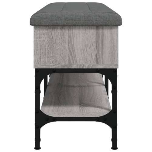 Klupa za cipele siva boja hrasta 102x32x45 cm konstruirano drvo - Sivi hrast sonoma 102 x 32 x 45 cm Cijena