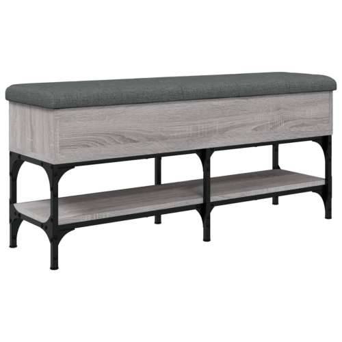 Klupa za cipele siva boja hrasta 102x32x45 cm konstruirano drvo - Sivi hrast sonoma 102 x 32 x 45 cm Cijena