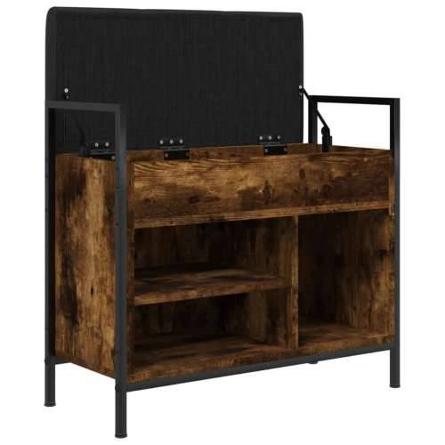 Klupa za cipele boja dimljenog hrasta 65,5x32x57,5 cm drvena - Dimljeni hrast 65.5 x 32 x 57.5 cm Cijena