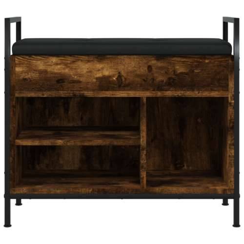 Klupa za cipele boja dimljenog hrasta 65,5x32x57,5 cm drvena - Dimljeni hrast 65.5 x 32 x 57.5 cm Cijena