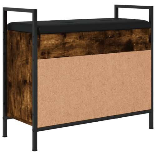 Klupa za cipele boja dimljenog hrasta 65,5x32x57,5 cm drvena - Dimljeni hrast 65.5 x 32 x 57.5 cm Cijena