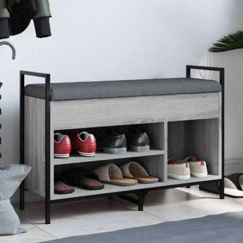 Klupa za cipele siva boja hrasta 85,5x32x57,5 cm - Sivi hrast sonoma 85.5 x 32 x 57.5 cm Cijena