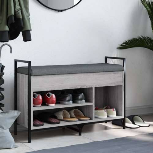 Klupa za cipele siva boja hrasta 85,5x32x57,5 cm - Sivi hrast sonoma 85.5 x 32 x 57.5 cm Cijena