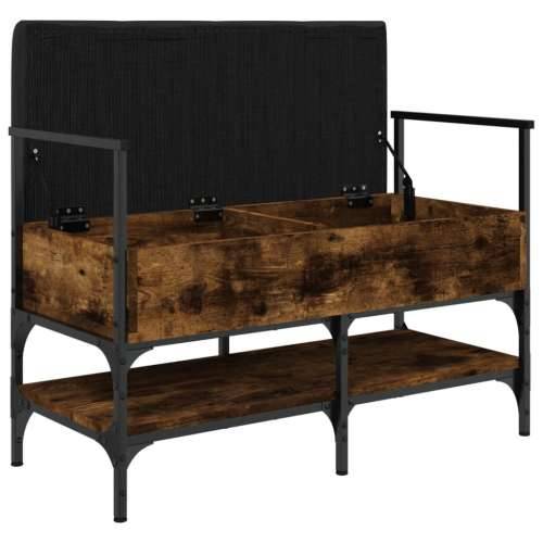 Klupa za cipele boja dimljenog hrasta 85,5x42x57,5 cm drvena - Dimljeni hrast Cijena