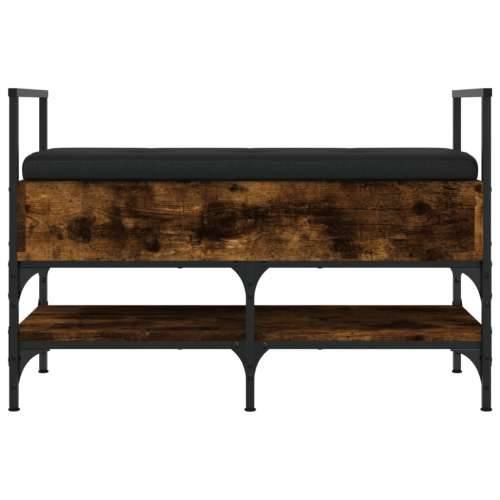 Klupa za cipele boja dimljenog hrasta 85,5x42x57,5 cm drvena - Dimljeni hrast Cijena
