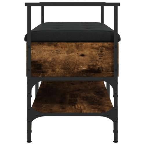 Klupa za cipele boja dimljenog hrasta 85,5x42x57,5 cm drvena - Dimljeni hrast Cijena