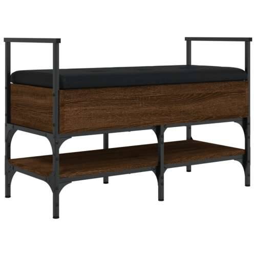 Klupa za cipele boja smeđeg hrasta 85,5x42x57,5 cm drvena - Smeđi hrast Cijena