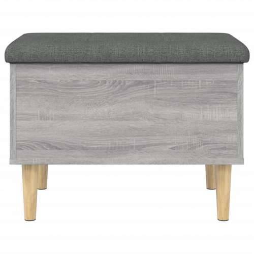 Klupa za pohranu siva boja hrasta 62x42x46 cm konstruirano drvo - Sivi hrast sonoma 62 x 42 x 46 cm Cijena