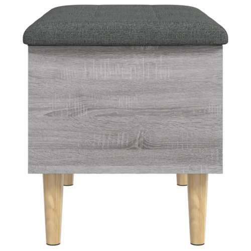 Klupa za pohranu siva boja hrasta 62x42x46 cm konstruirano drvo - Sivi hrast sonoma 62 x 42 x 46 cm Cijena