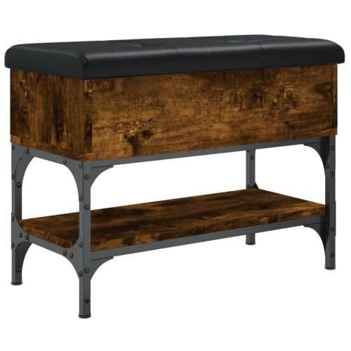 Klupa za cipele boja hrasta 62x32x45 cm konstruirano drvo - Dimljeni hrast 62 x 32 x 45 cm Cijena