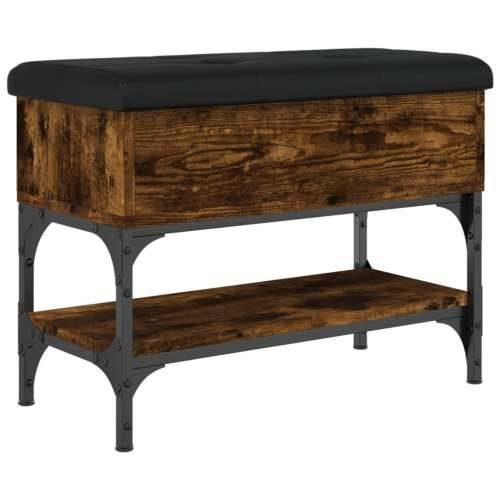 Klupa za cipele boja hrasta 62x32x45 cm konstruirano drvo - Dimljeni hrast 62 x 32 x 45 cm Cijena