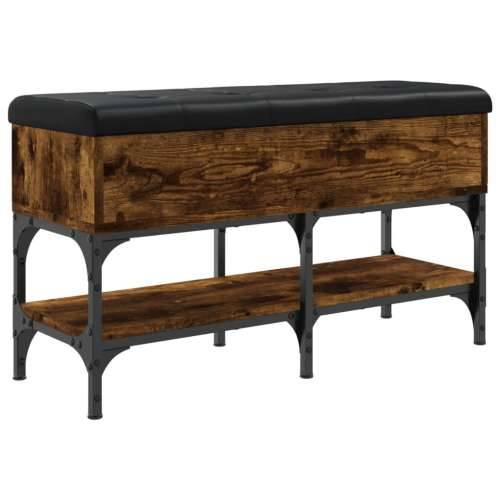 Klupa za cipele boja hrasta 82x32x45 cm konstruirano drvo - Dimljeni hrast 82 x 32 x 45 cm Cijena