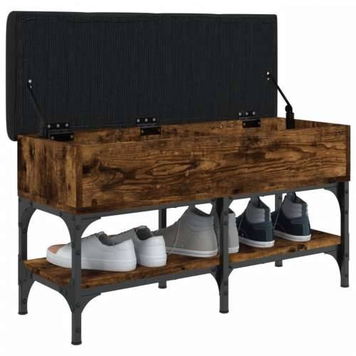 Klupa za cipele boja hrasta 82x32x45 cm konstruirano drvo - Dimljeni hrast 82 x 32 x 45 cm Cijena