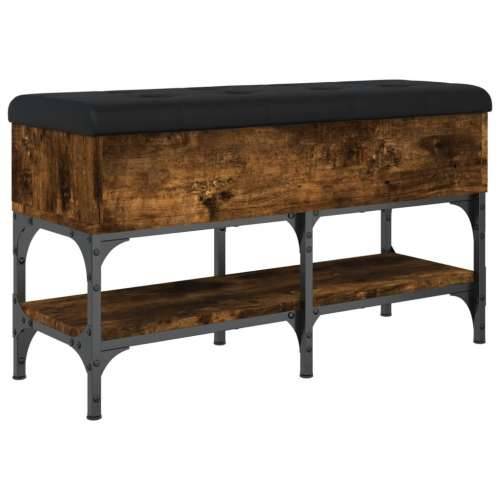 Klupa za cipele boja hrasta 82x32x45 cm konstruirano drvo - Dimljeni hrast 82 x 32 x 45 cm Cijena