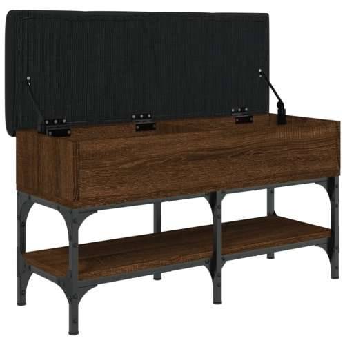 Klupa za cipele smeđa boja hrasta 82x32x45 cm konstruirano drvo - Smeđi hrast 82 x 32 x 45 cm Cijena