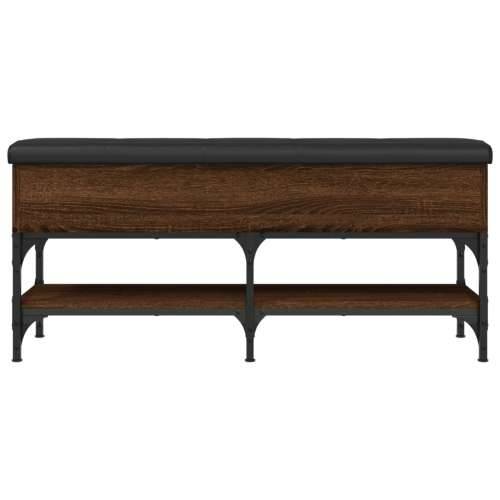 Klupa za cipele smeđa boja hrasta 102x32x45cm konstruirano drvo - Smeđi hrast 102 x 32 x 45 cm Cijena
