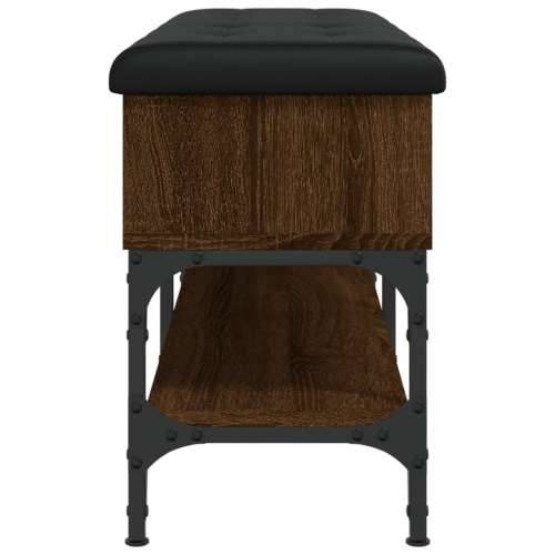 Klupa za cipele smeđa boja hrasta 102x32x45cm konstruirano drvo - Smeđi hrast 102 x 32 x 45 cm Cijena